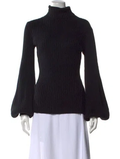 Pre-owned Anna Quan Turtleneck Sweater In Black