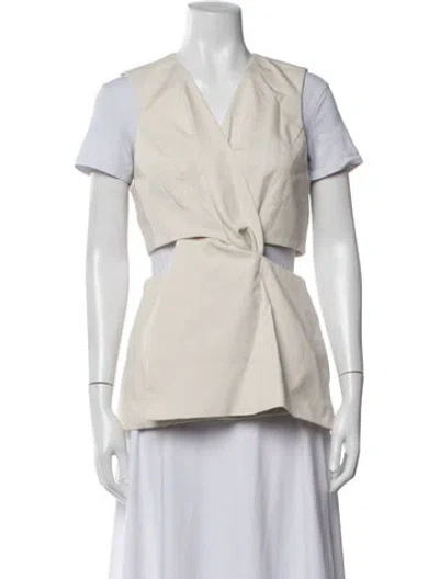 Pre-owned Anna Quan Vest W/ Tags In Neutrals