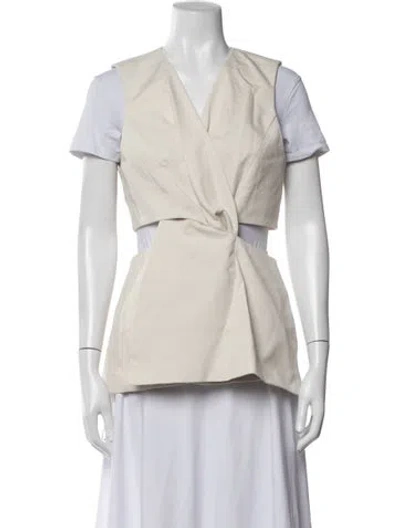Pre-owned Anna Quan Vest W/ Tags In Neutrals