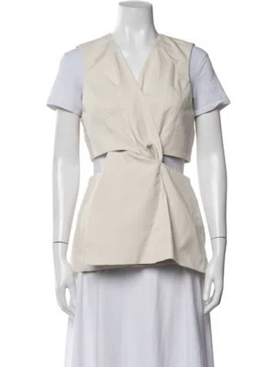 Pre-owned Anna Quan Vest W/ Tags In Neutrals