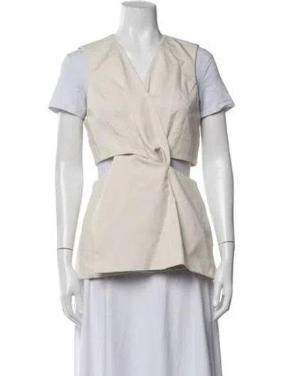 Pre-owned Anna Quan Vest W/ Tags In Neutrals