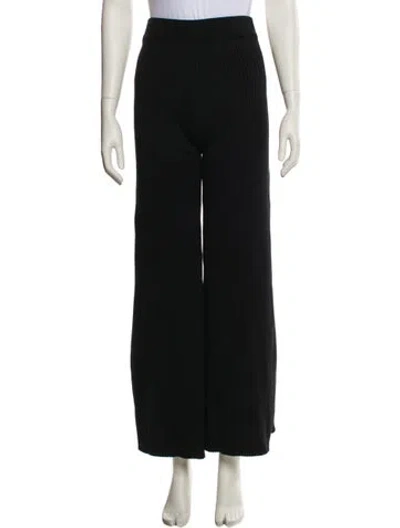 Pre-owned Anna Quan Wide Leg Pants In Black