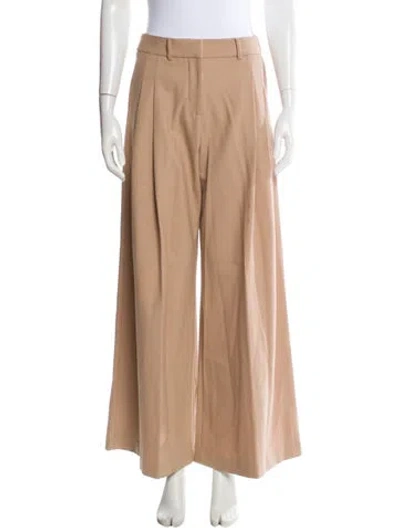 Pre-owned Anna Quan Wide Leg Pants In Neutral