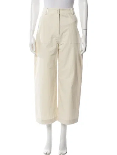 Pre-owned Anna Quan Wide Leg Pants W/ Tags In Neutral
