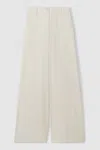 Anna Quan Wide Leg Trousers In Ivory