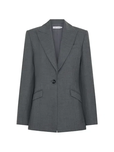 Anna Quan Willow Single-breasted Blazer In Gray