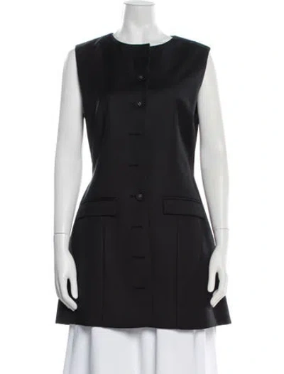 Pre-owned Anna Quan Wool Knee-length Dress In Black