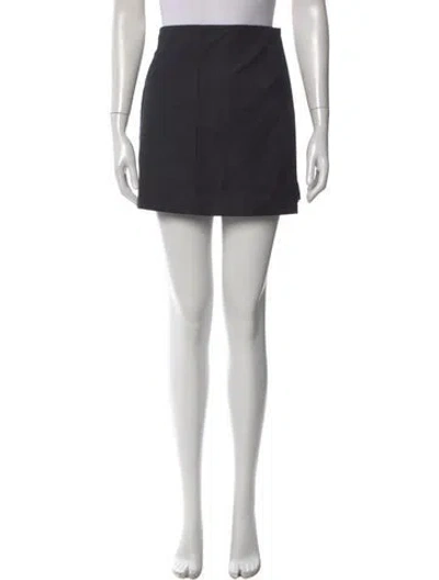 Pre-owned Anna Quan Wool Mini Shorts In Black