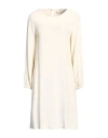 Anna Seravalli Woman Mini Dress Ivory Size 4 Viscose In Neutral