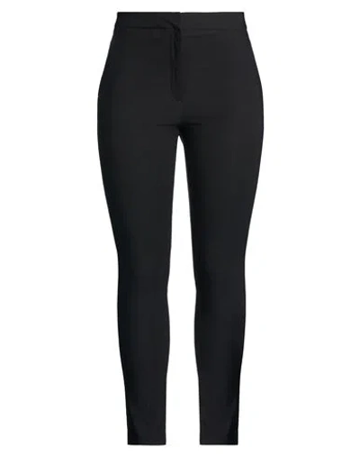 Anna Seravalli Woman Pants Black Size 10 Viscose, Polyamide, Elastane