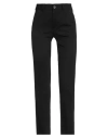 Anna Seravalli Woman Pants Black Size 2 Viscose, Polyamide, Elastane In Black