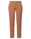 Anna Seravalli Woman Pants Camel Size 12 Polyester, Viscose, Elastane