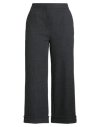 Anna Seravalli Woman Pants Charcoal Size 14 Polyester, Cotton
