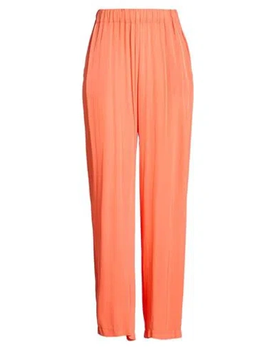 Anna Seravalli Woman Pants Orange Size 6 Viscose