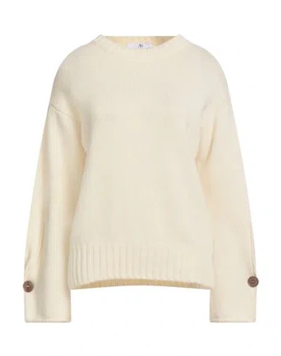 Anna Seravalli Woman Sweater Cream Size 10 Merino Wool In White