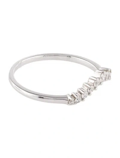 Pre-owned Anna Sheffield 14k Diamond Tiara Curve Band In Multi