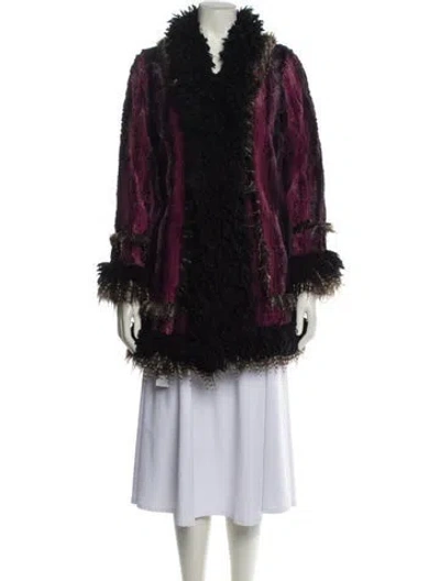 Pre-owned Anna Sui 2010's Faux Fur Coat In Multi