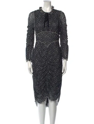 Pre-owned Anna Sui 2010's Knee-length Dress In Multi