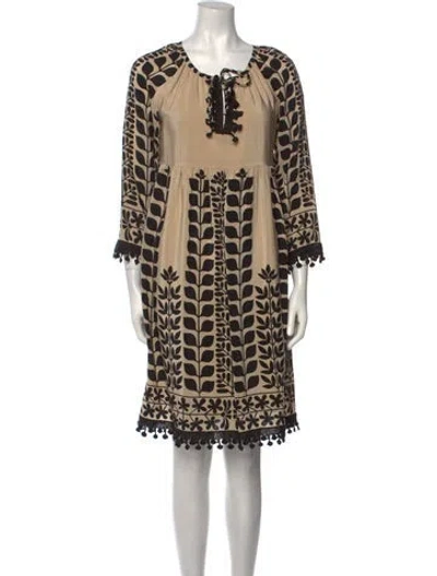 Pre-owned Anna Sui 2010's Knee-length Dress In Neutral