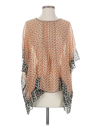 Pre-owned Anna Sui 3/4 Sleeve Blouse In Orange