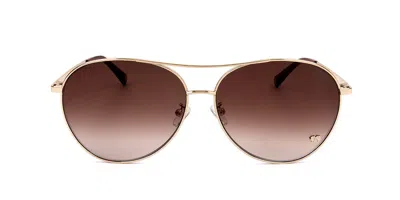 Anna Sui As2203 Ks 003 Women's Sunglasses Gold Size 63