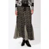 Anna Sui Beardsley Combo Maxi Skirt In Black Multi