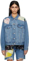 Anna Sui Blue Levi's Edition Denim Jacket In Denim