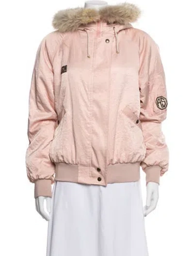 Pre-owned Anna Sui Bomber Jacket In Pink