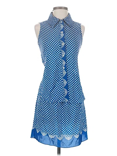 Pre-owned Anna Sui Casual Dress In Blue