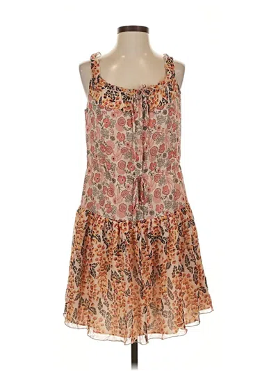 Pre-owned Anna Sui Casual Dress In Brown
