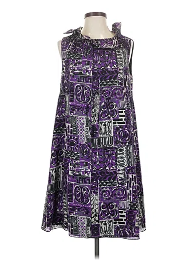 Pre-owned Anna Sui Casual Dress In Purple