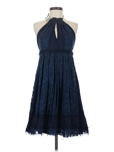 Pre-owned Anna Sui Cocktail Dress In Blue