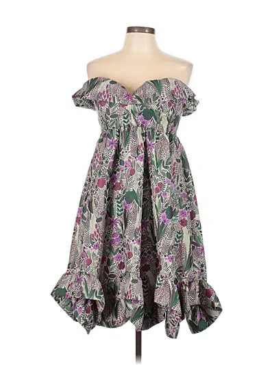 Pre-owned Anna Sui Cocktail Dress In Gray