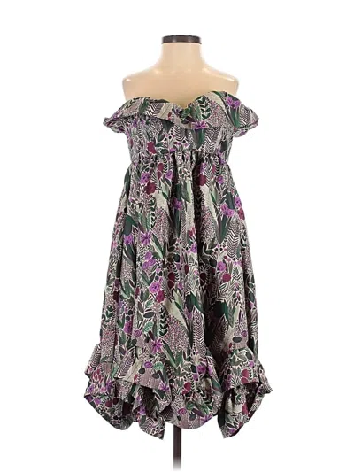 Pre-owned Anna Sui Cocktail Dress In Purple