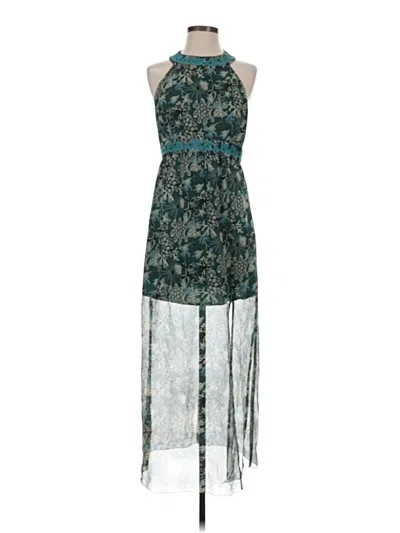 Pre-owned Anna Sui Cocktail Dress In Teal