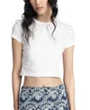 Anna Sui Collared Tee In White