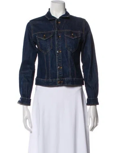 Pre-owned Anna Sui Denim Jacket In Blue