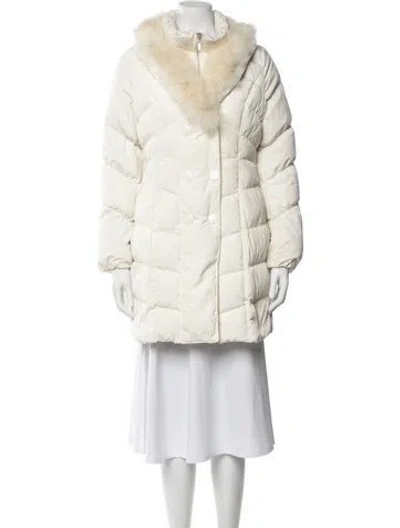 Pre-owned Anna Sui Down Coat In Neutrals