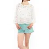 Anna Sui Embroidered Lacey Trellis Blouse
