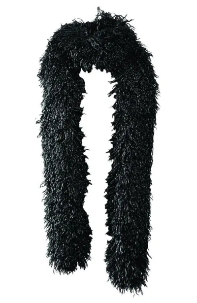 Anna Sui Faux Fur Scarf In Blue