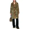 Anna Sui Faux Leopard Coat In Animal Print