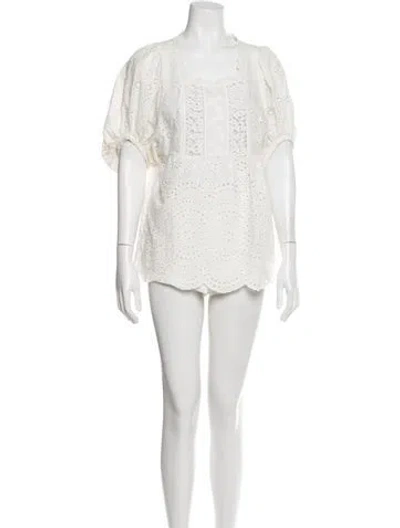 Pre-owned Anna Sui Floral Print Short Set In Gray