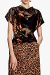 Anna Sui Folia Devore Top In Black