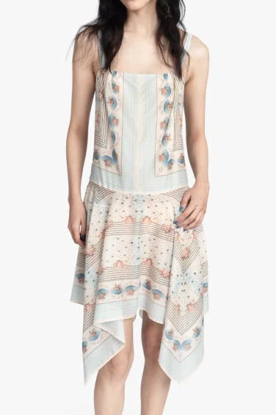 Anna Sui Heritage Scarf Print  Dress In Animal Print