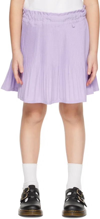 Anna Sui Kids Purple Pleated Skirt In 61 Lavender