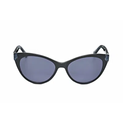 Anna Sui Ladies Black Cat Eye Sunglasses As 5098a In ["grey"]