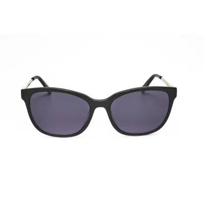 Anna Sui Ladies Black Cat Eye Sunglasses As 5105as In ["grey"]