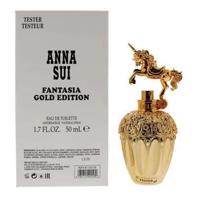 Anna Sui Ladies Fantasia Gold Edition Edt Spray 1.7 oz (tester) Fragrances 085715295569