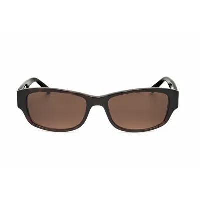 Anna Sui Ladies Red Rectangular Sunglasses As 518as In ["brown"]