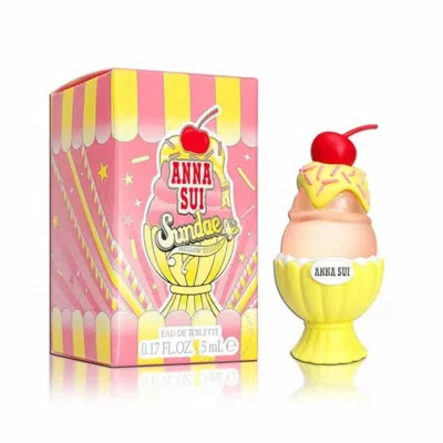 Anna Sui Ladies Sundae Mellow Yellow Edt 0.17 oz Fragrances 085715295354 In Pink